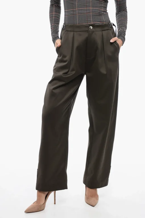 Pantaloni Balloon-Fit a Due Pinces con Martingala>Burberry Discount
