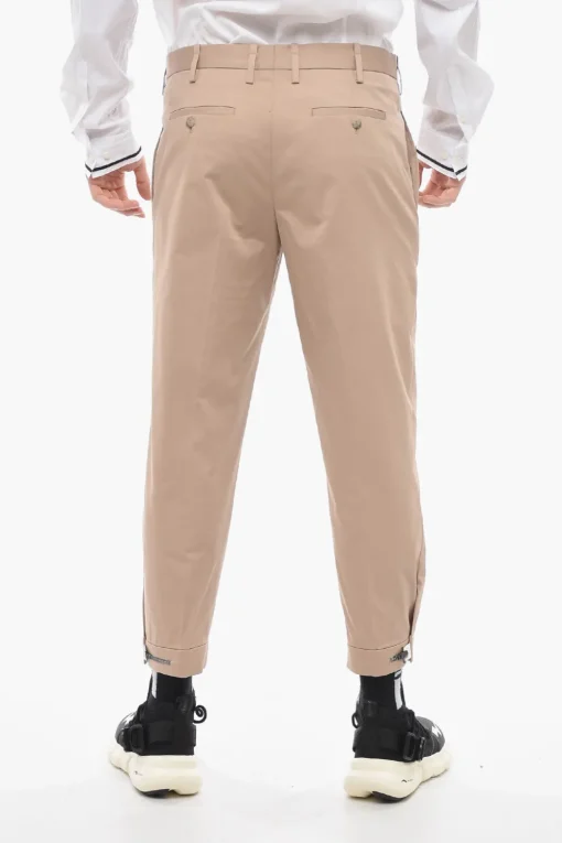 Pantaloni BARRETT METAL Slim Fit con Caviglia Regolabile>Neil Barrett Clearance