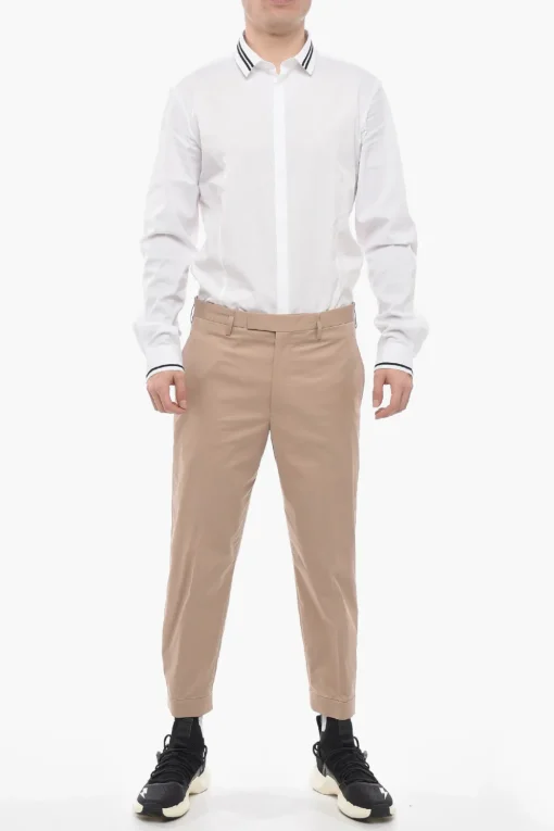 Pantaloni BARRETT METAL Slim Fit con Caviglia Regolabile>Neil Barrett Clearance