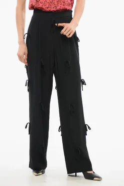 New Pantaloni BED OF BOWS a Gamba Ampia Donna Pantaloni