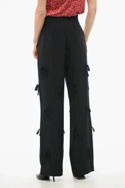 New Pantaloni BED OF BOWS a Gamba Ampia Donna Pantaloni