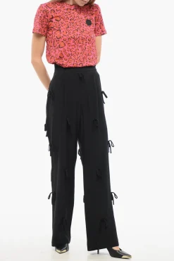 New Pantaloni BED OF BOWS a Gamba Ampia Donna Pantaloni