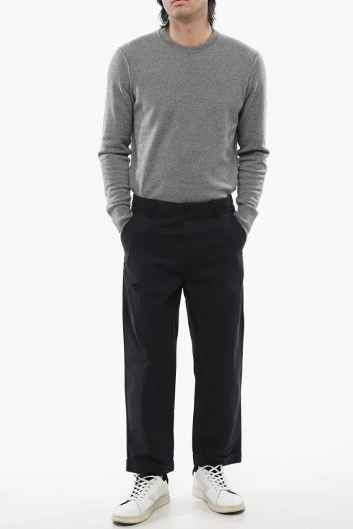 Pantaloni BELO Casual in Cotone a Vita Regolare>AllSaints Outlet