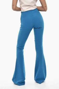 Discount Pantaloni Boot Cut a Vita Alta con Catena Donna Pantaloni