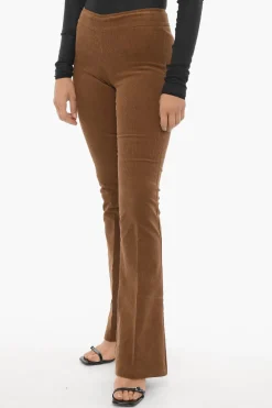 Pantaloni Bootcut BELLINI in Velour a Coste>Avenue Montaigne Fashion