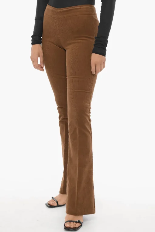 Pantaloni Bootcut BELLINI in Velour a Coste>Avenue Montaigne Fashion