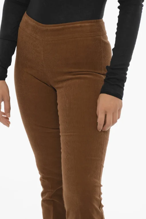 Pantaloni Bootcut BELLINI in Velour a Coste>Avenue Montaigne Fashion