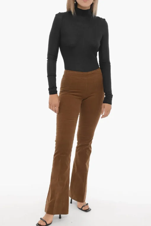 Pantaloni Bootcut BELLINI in Velour a Coste>Avenue Montaigne Fashion