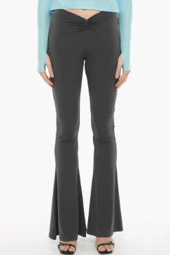 Pantaloni Bootcut in Tessuto Stretch con Elastico in Vita>The Andamane Clearance
