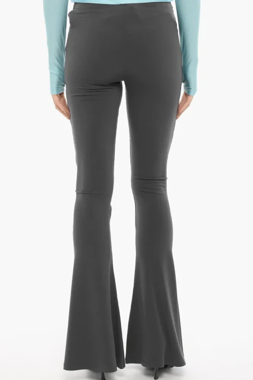 Pantaloni Bootcut in Tessuto Stretch con Elastico in Vita>The Andamane Clearance
