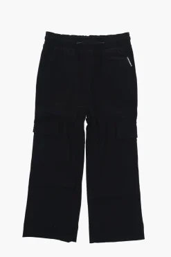 Discount Pantaloni Cargo a Gamba Ampia con Elastico in Vita Abbigliamento
