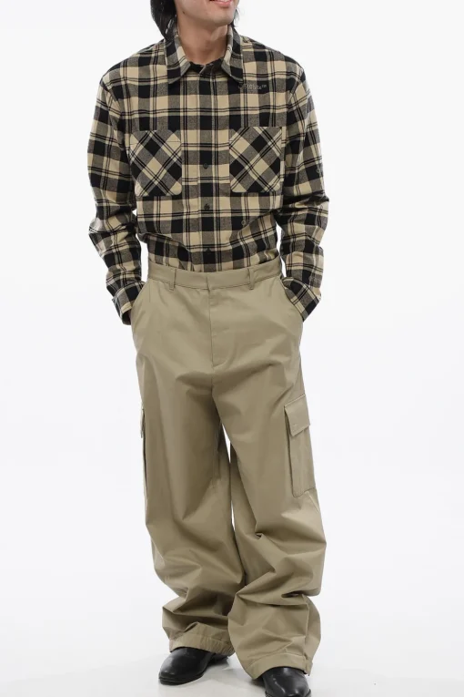 Online Pantaloni Cargo A Vita Alta Uomo Pantaloni