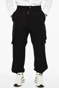 Pantaloni Cargo A Vita Con Dettagli Zip>Dsquared2 Hot