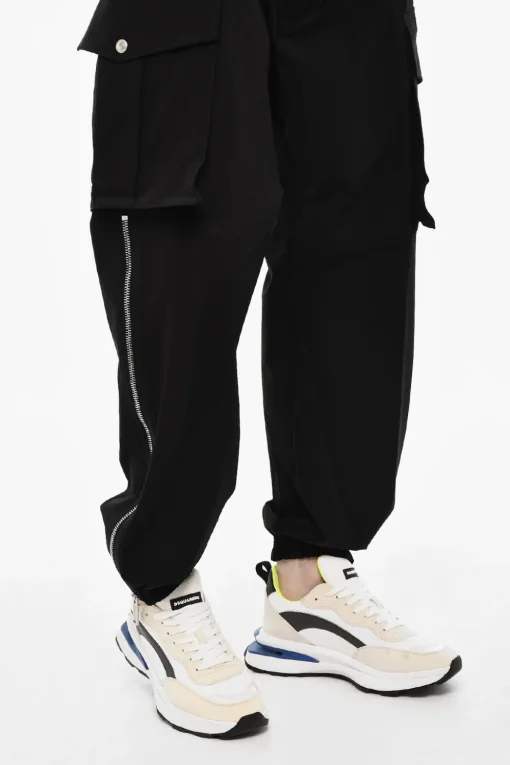 Pantaloni Cargo A Vita Con Dettagli Zip>Dsquared2 Hot