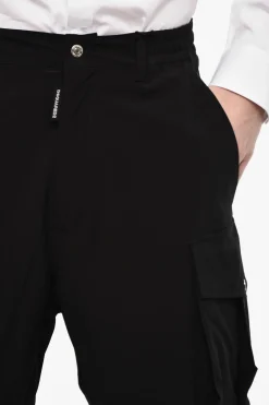 Pantaloni Cargo A Vita Con Dettagli Zip></noscript>Dsquared2 Hot