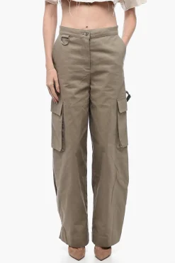 Sale Pantaloni Cargo Balloon Fit con Dettagli Paracord Donna Pantaloni
