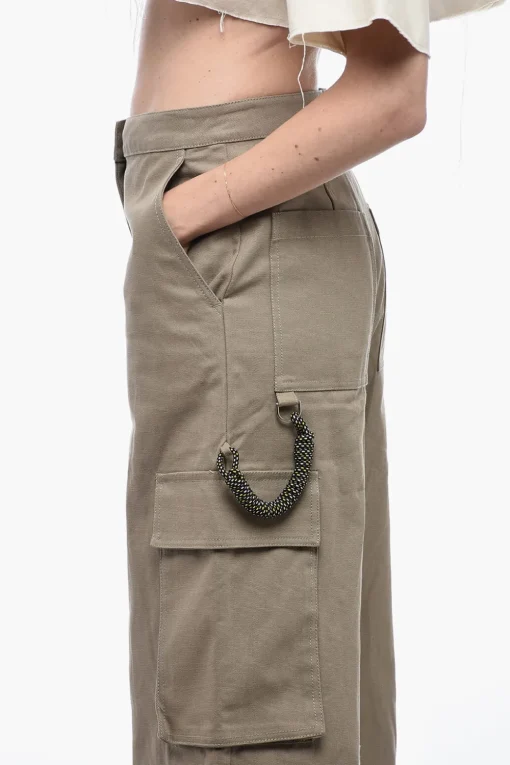 Sale Pantaloni Cargo Balloon Fit con Dettagli Paracord Donna Pantaloni