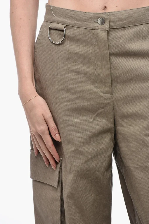 Sale Pantaloni Cargo Balloon Fit con Dettagli Paracord Donna Pantaloni