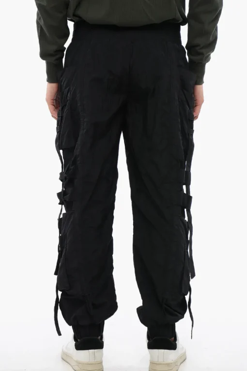 Clearance Pantaloni Cargo BANDED in Nylon con Polsini Uomo Pantaloni