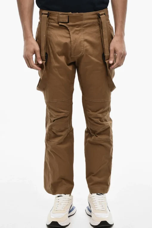 Pantaloni Cargo con Bretelle>Dsquared2 Best