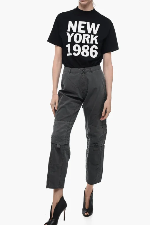 Outlet Pantaloni Cargo con Passanti Donna Pantaloni