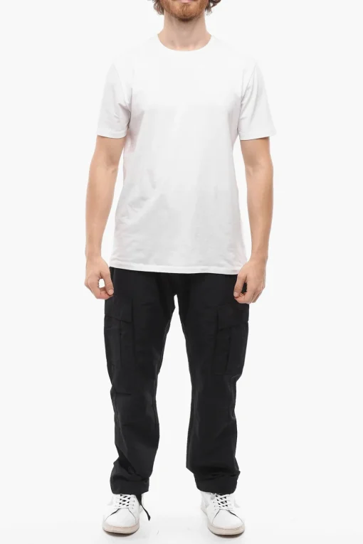 Outlet Pantaloni Cargo CROSS in Nylon con Coulisse alla Caviglia Uomo Pantaloni
