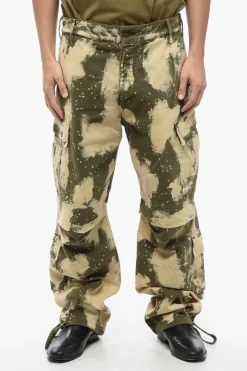Online Pantaloni Cargo Effetto Acid Wash Uomo Pantaloni