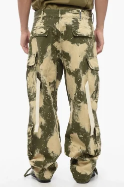 Online Pantaloni Cargo Effetto Acid Wash Uomo Pantaloni