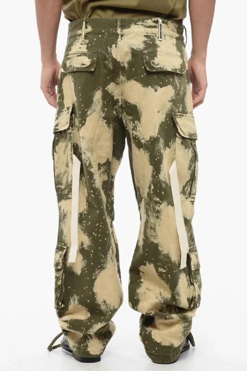 Online Pantaloni Cargo Effetto Acid Wash Uomo Pantaloni
