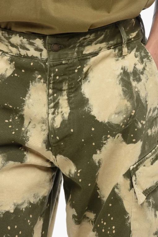 Online Pantaloni Cargo Effetto Acid Wash Uomo Pantaloni