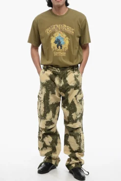 Online Pantaloni Cargo Effetto Acid Wash Uomo Pantaloni