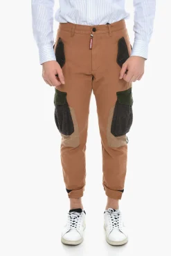 Best Pantaloni Cargo EXPLORER con Dettagli in Velour Uomo Pantaloni