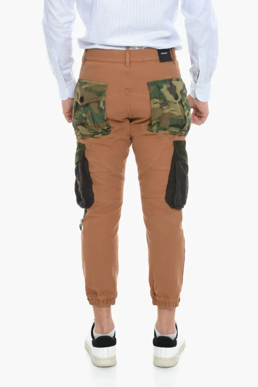 Best Pantaloni Cargo EXPLORER con Dettagli in Velour Uomo Pantaloni