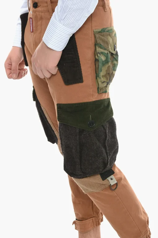 Best Pantaloni Cargo EXPLORER con Dettagli in Velour Uomo Pantaloni