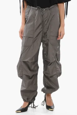 Online Pantaloni Cargo FREIGHT In Nylon con Elastico in Vita Donna Pantaloni