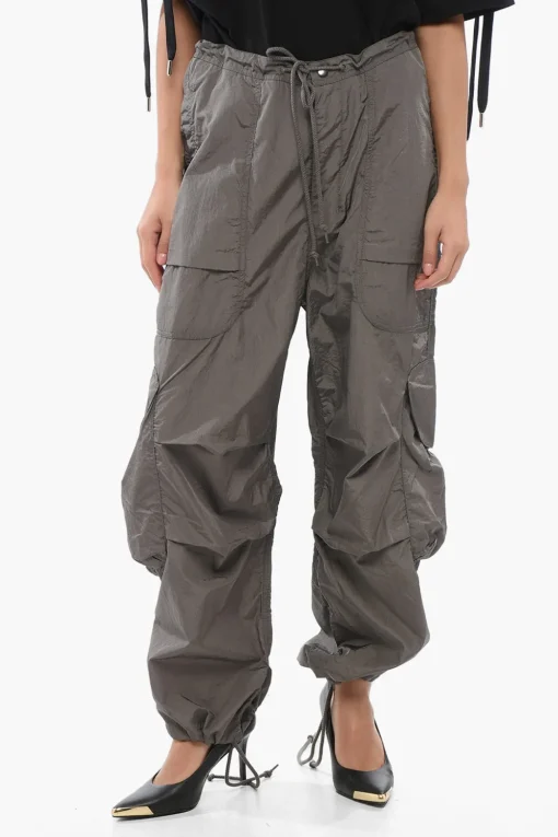 Online Pantaloni Cargo FREIGHT In Nylon con Elastico in Vita Donna Pantaloni