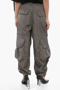 Online Pantaloni Cargo FREIGHT In Nylon con Elastico in Vita Donna Pantaloni