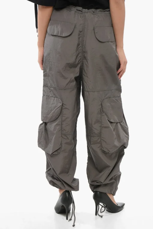 Online Pantaloni Cargo FREIGHT In Nylon con Elastico in Vita Donna Pantaloni