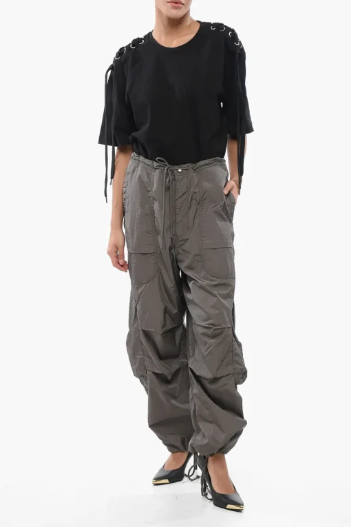 Online Pantaloni Cargo FREIGHT In Nylon con Elastico in Vita Donna Pantaloni
