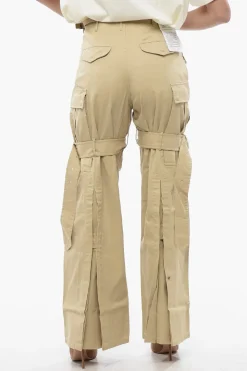 Pantaloni Cargo in Cotone Leggero a Vita Alta></noscript>R13 Hot