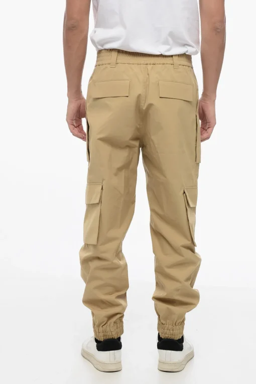 Pantaloni Cargo in Cotone con Polsini>Alexander McQueen Sale