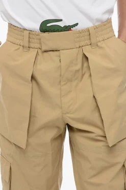Pantaloni Cargo in Cotone con Polsini></noscript>Alexander McQueen Sale