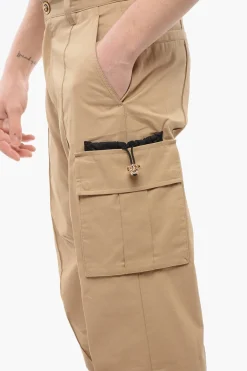 Pantaloni Cargo in Cotone con Polsini></noscript>Versace Clearance