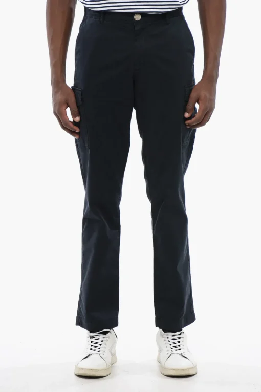 Pantaloni Cargo in Cotone Stretch>Woolrich Outlet