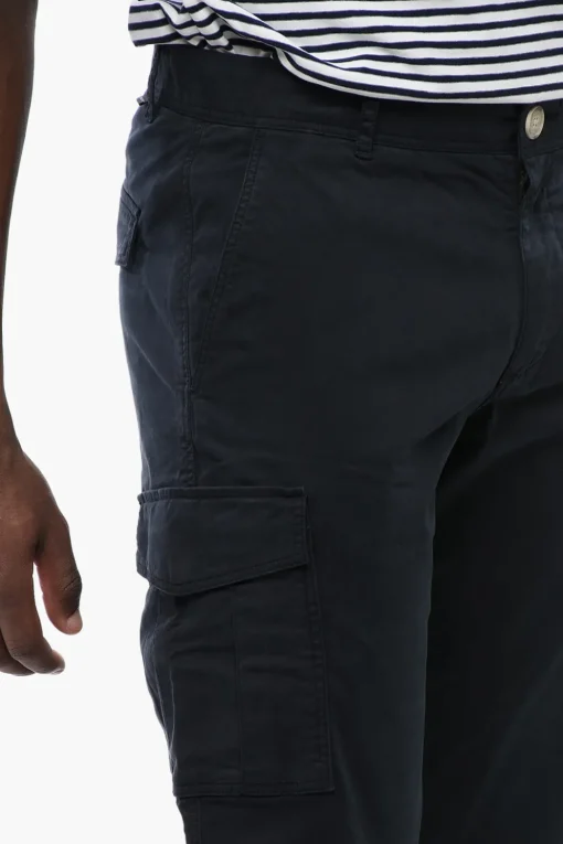 Pantaloni Cargo in Cotone Stretch>Woolrich Outlet