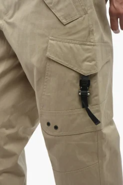 Sale Pantaloni Cargo in Misto Cotone con Dettagli Safety Uomo Pantaloni