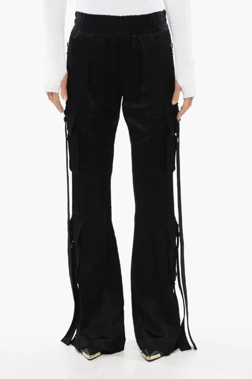 Sale Pantaloni Cargo In Satin Donna Pantaloni