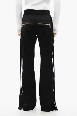 Sale Pantaloni Cargo In Satin Donna Pantaloni