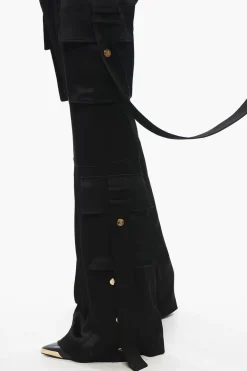 Sale Pantaloni Cargo In Satin Donna Pantaloni