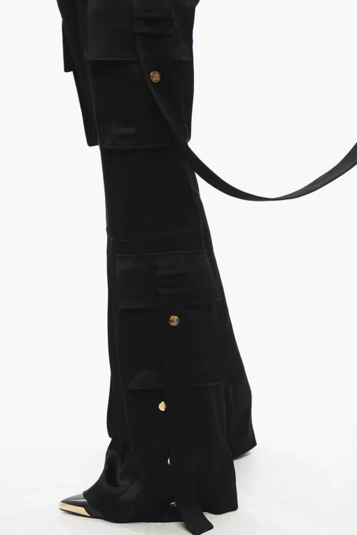 Sale Pantaloni Cargo In Satin Donna Pantaloni